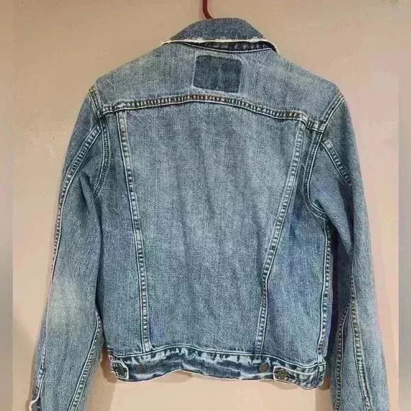 Vintage Abercombie & Fitch denim jacket size S blue - Picture 4 of 4